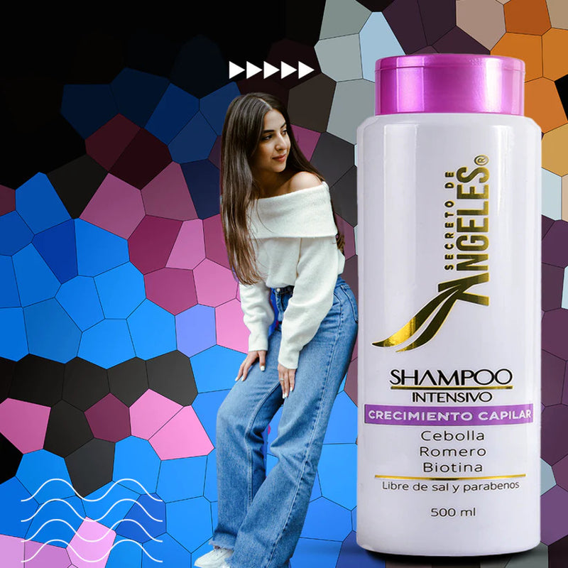 ✨ Shampoo Secreto de Ángeles – Crecimiento Capilar Acelerado 🌿💆‍♀️