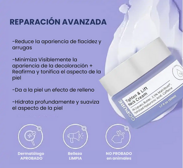 ✨ Crema Reparadora de Cuello – Rejuvenece, reafirma y transforma tu piel ✨